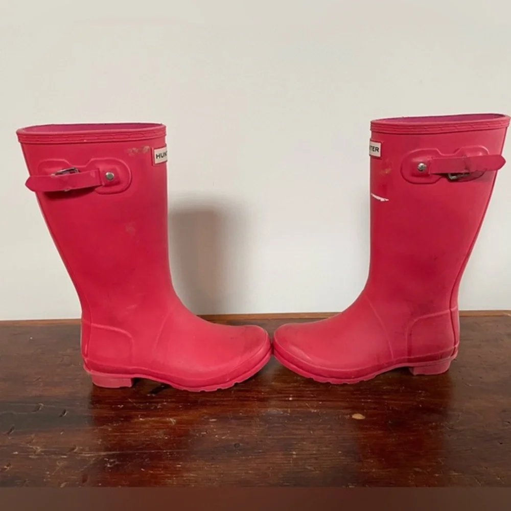 Hunter Kids Rain Boots Tall‎ Salmon